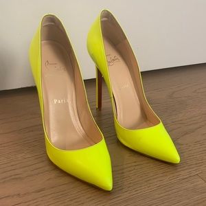 Neon Yellow Louboutins